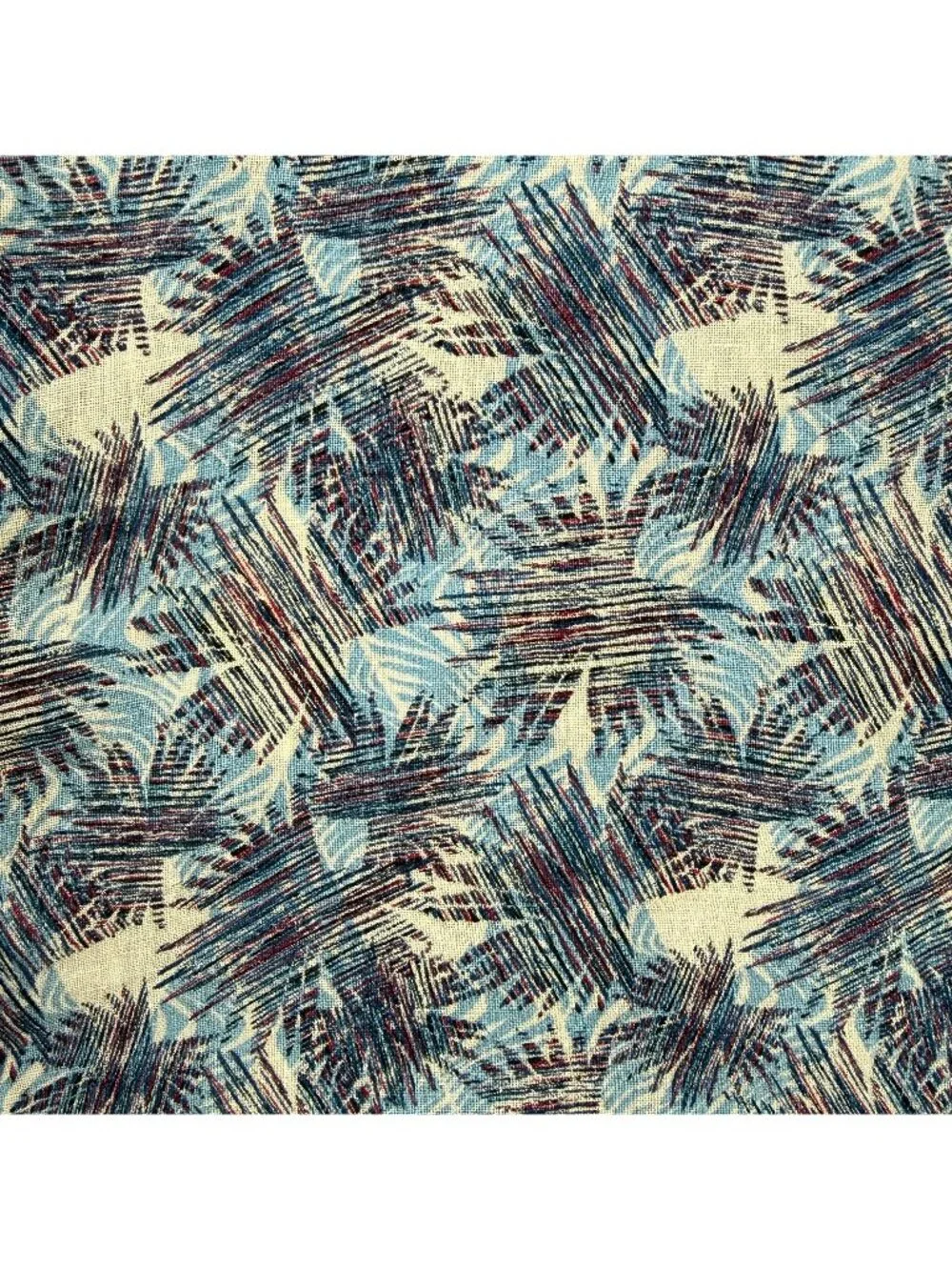 Robert Graham Shirt Men Small Blue Morrone Tropical Linen Short Sleeve Button Up